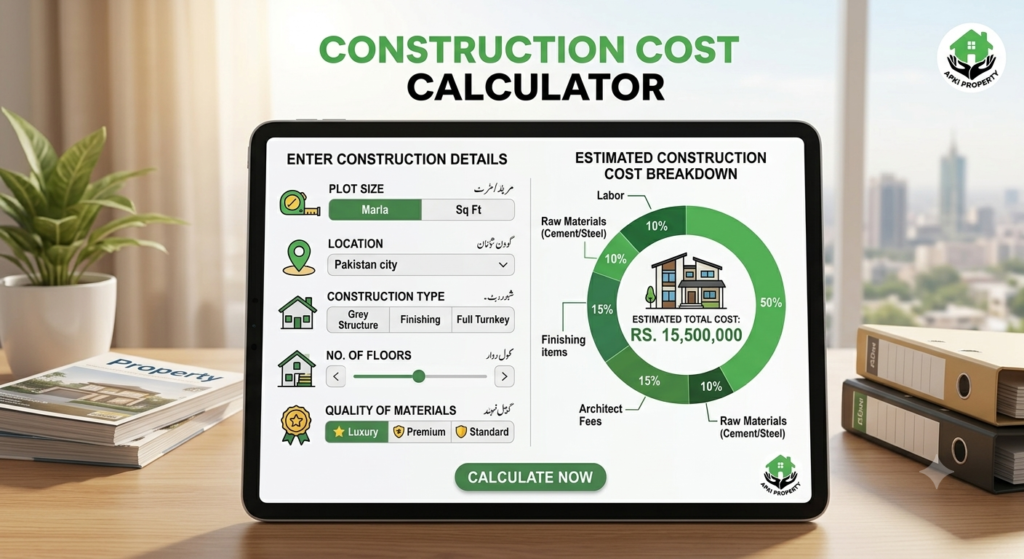 Construction Cost Calculator Pakistan
